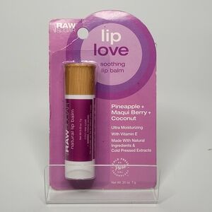 Raw Sugar Lip Love Soothing Lip Balm - Pineapple Maqui Berry Coconut (Pink)